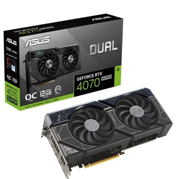 VGA Asus Dual GeForce RTX 4070 SUPER EVO OC Edition 12GB GDDR6X DUAL-RTX4070S-O12G-EVO