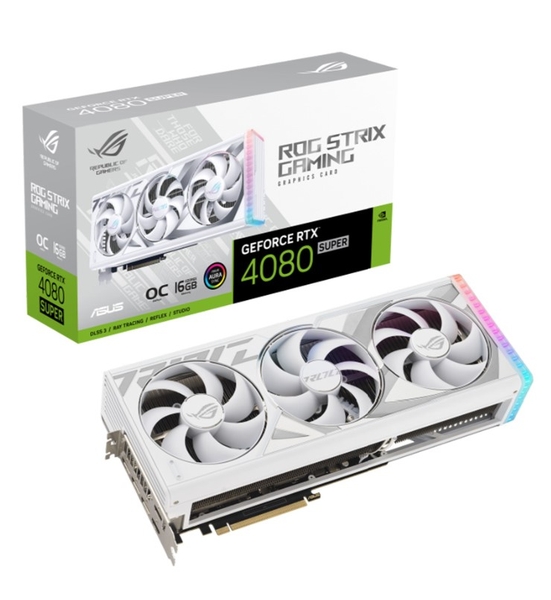 VGA Asus ROG Strix GeForce RTX 4080 SUPER 16GB GDDR6X White OC Edition (ROG-STRIX-RTX4080S-O16G-WHITE)
