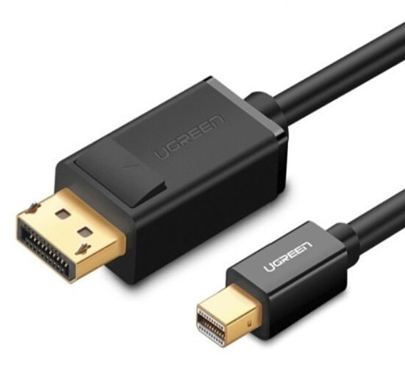 Cáp Mini DisplayPort to Displayport dài 1,5M Ugreen 10477 hỗ trợ độ phân giải 4k*2k (Màu Đen)