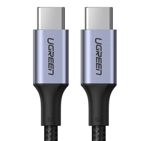 Cáp sạc nhanh, dữ liệu USB Type-C to Type-C QC4.0, PD3.0 100W dài 0,5M Ugreen 20478 cao cấp