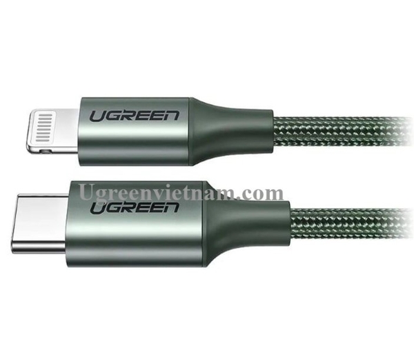 Cáp chuyển usb type c ra apple lightning dây dù hỗ trợ sạc nhanh PD US304