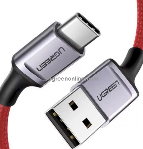 Cáp sạc nhanh 1m Type-C Ugreen 20527 US505 màu đỏ