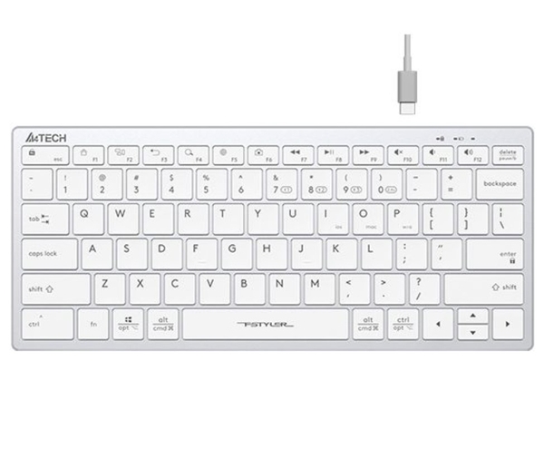 Bàn phím không dây Bluetooth Slim A4 Tech FBX51C màu Trắng