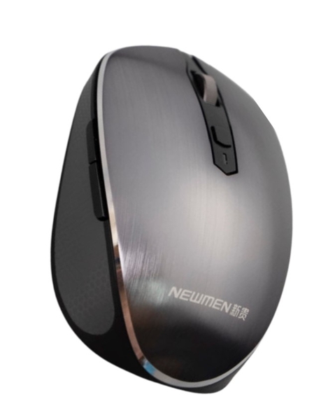 Chuột không dây Newmen F900S Silver Grey (Dual Mode BT5.0/3.0 & 2.4Ghz, Silent switch)