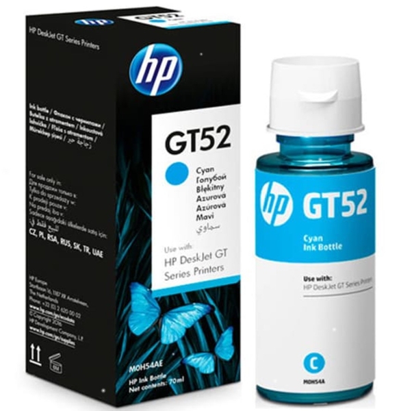 Mực hộp in phun HP GT52 Cyan M0H54AA (Dùng cho máy Smart Tank 5810/5820/315/415/210/500/580/585)