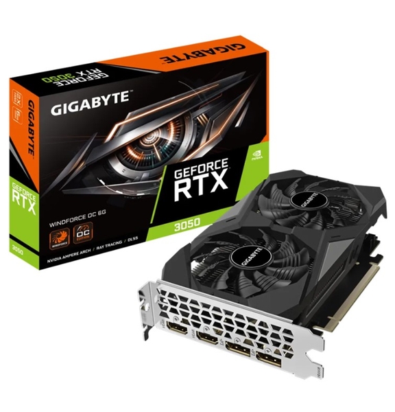 Card Màn Hình Gigabyte GeForce RTX 3050 WINDFORCE OC V2 8G (GV-N3050WF2OCV2-8GD)