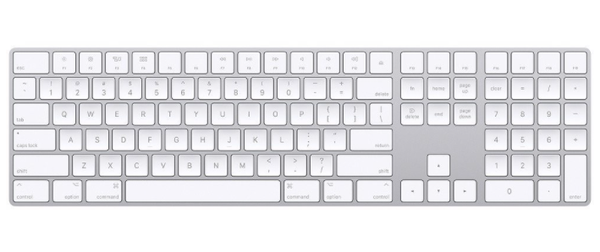 KEYBOARD APPLE MAGIC KEYBOARD WITH NUMERIC KEYPAD/TRẮNG (WHITE)