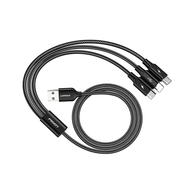 3 trong 1 (Lightning/ Type-C/ Micro ) backlight 1200mm/2000mm - (LS-AP13-1200)