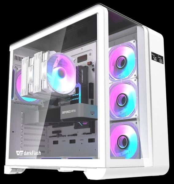 Vỏ case DARK FLASH L280 WHITE (CHƯA KÈM FAN)