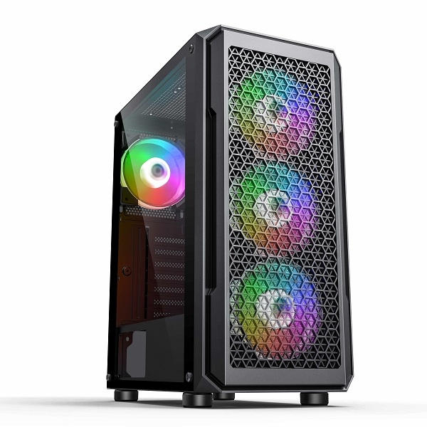 Case Sama 338Black kèm 3 FAN LED