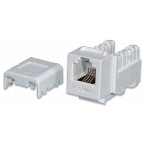 Modular Jack - Ổ cắm thoại RJ11 Keystone Jack Dintek Cat.3 Unshielded (1305-01007)