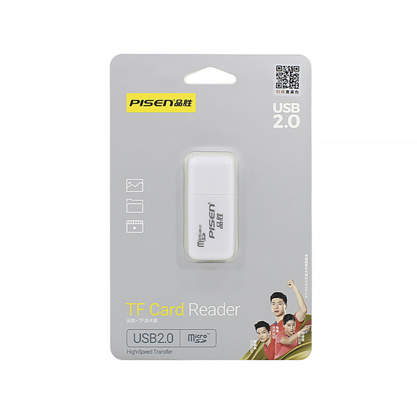 Đọc thẻ USB 2.0 Porcelain  PISEN TS-E004 TF / SD Micro