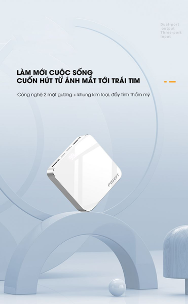 SẠC DỰ PHÒNG PISEN MINI MIRROR 10000MAH TP-D24LS