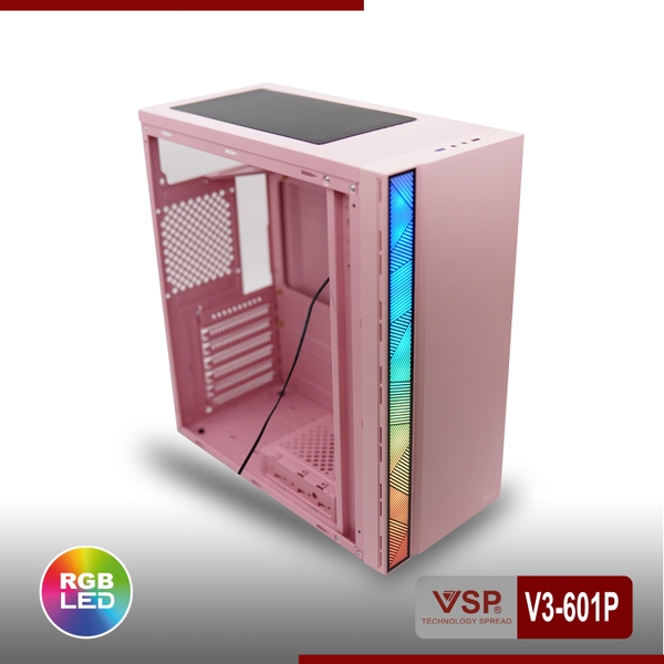 Case VSP V3-601 Hồng (Chuẩn ATX)