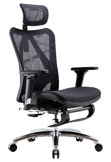 Ghế Công Thái Học Sihoo M57 Xám/Đen Gác chân