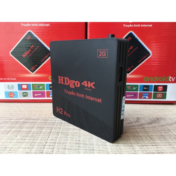 Thiết bị TIVI thông minh Android TV Box HDgo H2 Pro 4K