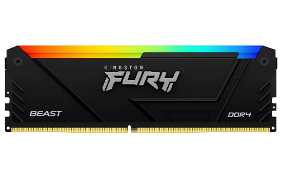 RAM KINGSTON FURY BEAST RGB 16GB 3600MHZ DDR4 – KF436C18BB2A/16