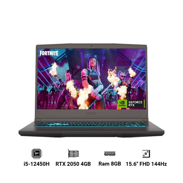 Laptop MSI Thin 15 B12UCX 1419VN (i5-12450H | 8GB RAM | 512GB SSD | RTX 2050 4GB | 15.6 inch FHD 144Hz | Win 11)