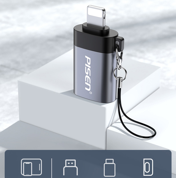 Đầu chuyển OTG Lightning USB PISEN SW-H01