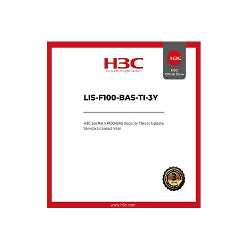 License H3C SecPath F100-BAS LIS-F100-BAS-TI-3Y (Threat Intelligence, 3 năm)