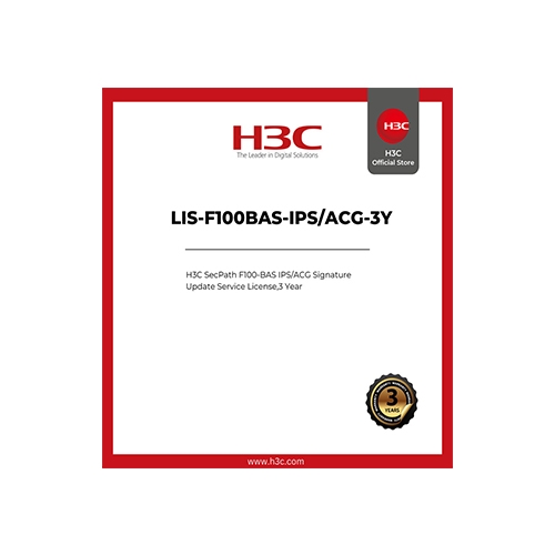 License H3C SecPath F100-BAS LIS-F100BAS-ACG-3Y (Application Signature Update, 3 năm)