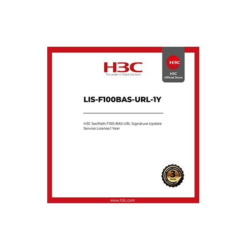 License H3C SecPath F100-BAS LIS-F100BAS-URL-1Y (URL Signature Update, 1 năm)