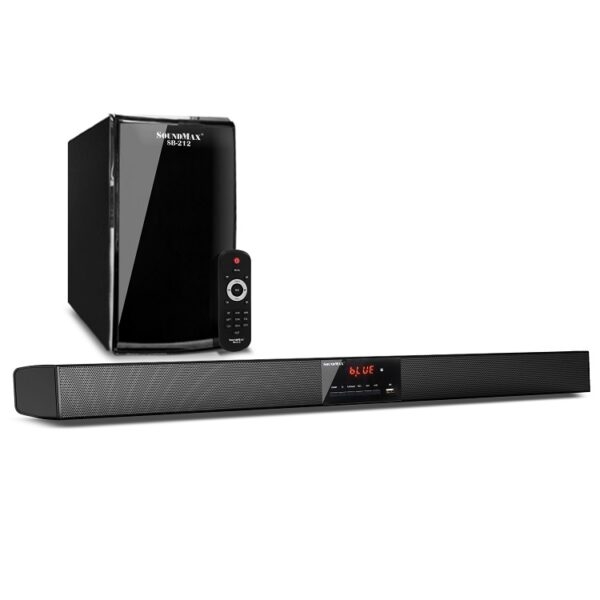 Loa Soundbar SoundMax SB-212 (Bluetooth 5.0, 60W RMS, đen)