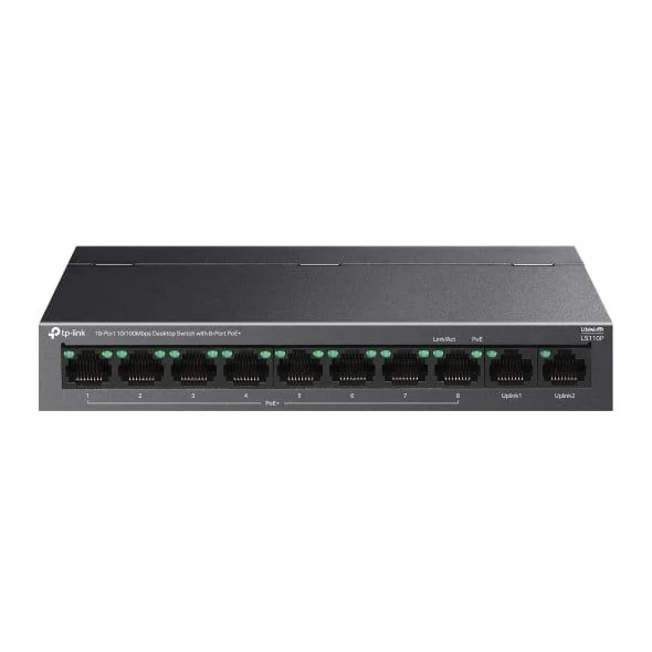 Switch PoE TP-Link LS110P (10 cổng, 8 cổng PoE, 30W, Extend 250m)