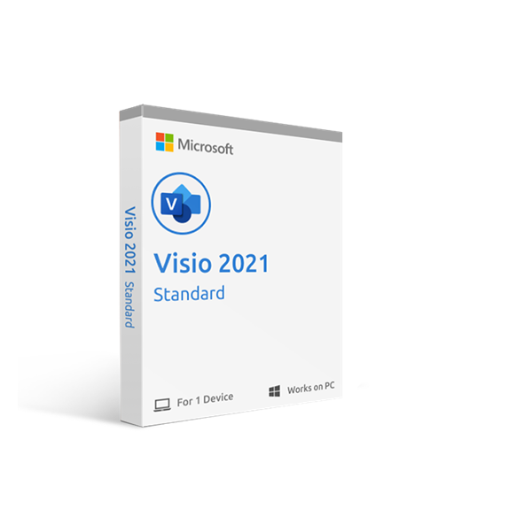 PHẦN MỀM (MICROSOFT) Visio Std 2021 Win All Lng PK Lic Online DwnLd C2R NR(D86-05942)