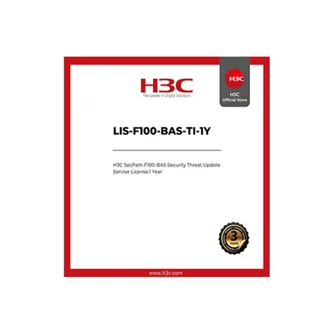 License H3C SecPath F100-BAS LIS-F100-BAS-TI-1Y (Security Threat Update, 1 năm)