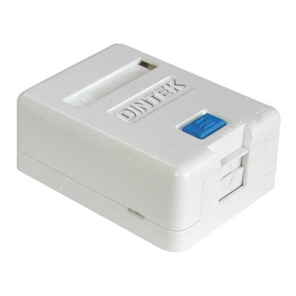 Hộp mạng nổi DINTEK 1301-02012CH (1 Port, 65 × 48 × 27mm, trắng)