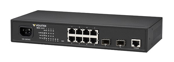 Switch Volktek MEN-3410 8-Port Gigabit + 2 SFP slot Gigabit Managed CORE