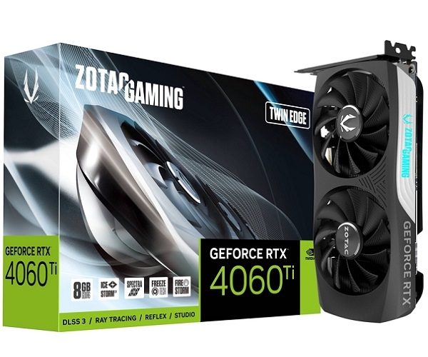 VGA Gaming GeForce RTX 4060 Ti 8GB Twin Edge ZOTAC ZT-D40610E-10M