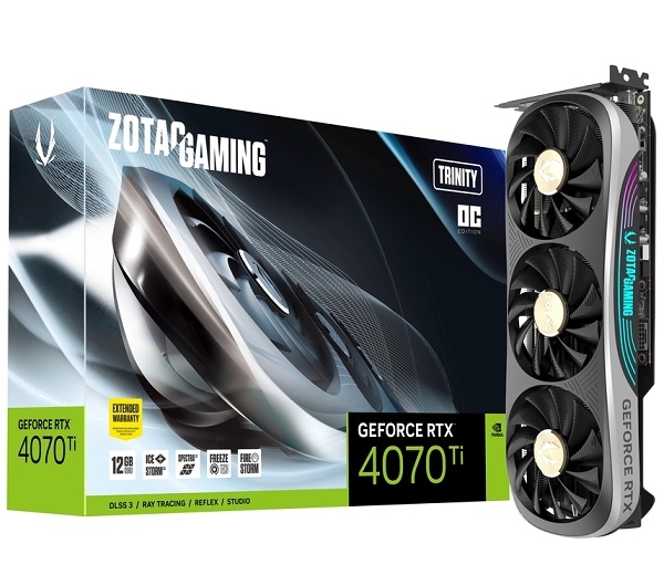 VGA Gaming GeForce RTX 4070 Ti Trinity OC ZOTAC ZT-D40710J-10P