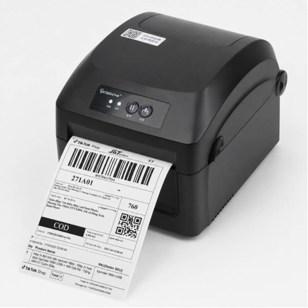 Máy in mã vạch Gprinter GP-TD401 USB + LAN 203 DPI
