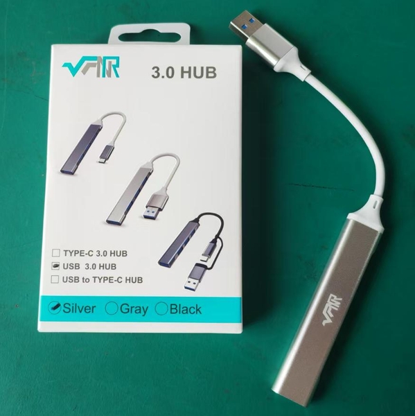 Bộ chia cổng USB 4 trong 1 VFR (bạc)