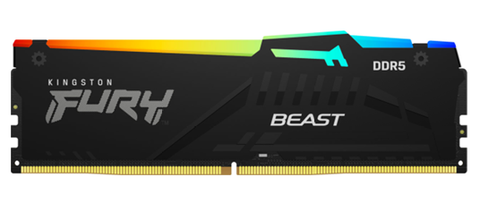 Ram PC Kingston FURY Beast RGB (KF556C40BBA-8) 8GB (1x8GB) C40 5600MHz DDR5