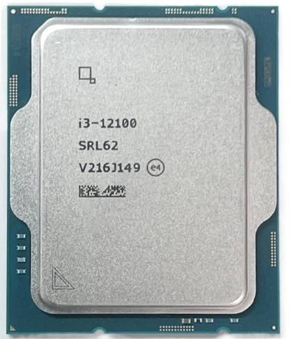 CPU Intel Core i3 12100 TRAY (4.30GHz, 4 nhân - 8 luồng, Intel LGA 1700)