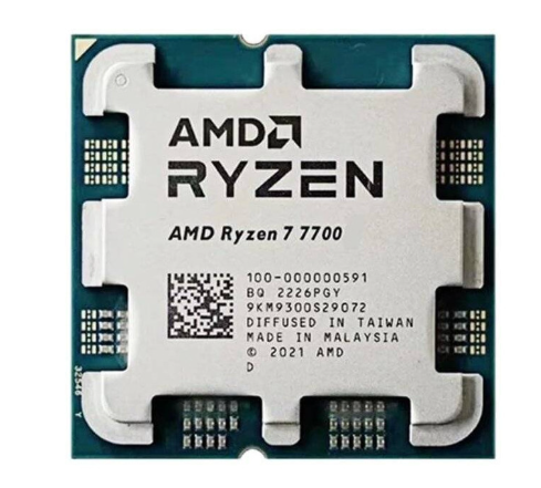 CPU AMD Ryzen 7 7700 TRAY (3.8 GHz Upto 5.3GHz / 40MB / 8 Cores, 16 Threads / 65W / Socket AM5)