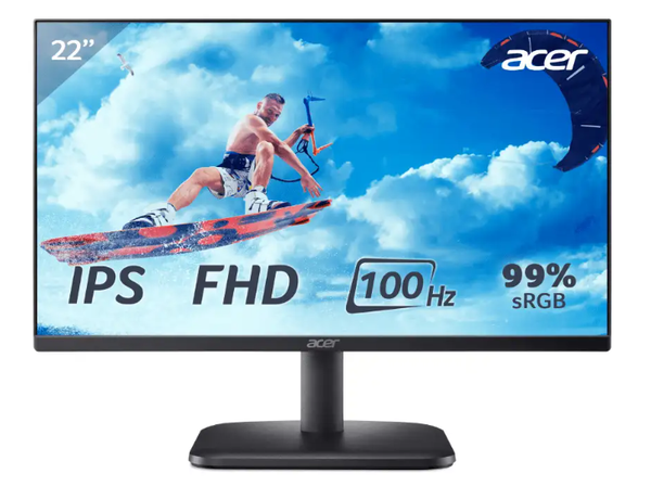 Màn Hình ACER EK221Q E3 21.5INCH/1920X1080@100Hz/IPS/VGA/HDMI/LED/ĐEN