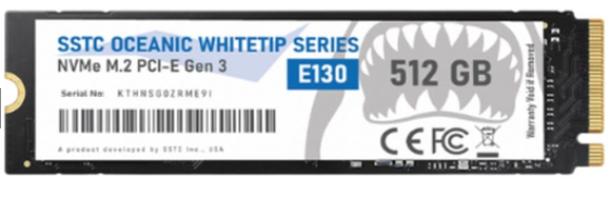SSD SSTC 512GB NVMe M.2 PCIe Gen 3 (E130-512Q)