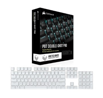 Bộ nút thay thế Corsair Keycap PBT Double-Shot PRO Arctic White