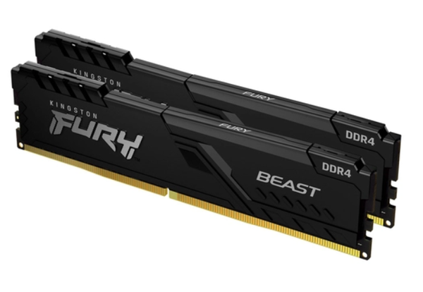 RAM DESKTOP KINGSTON FURY BEAST (KF432C16BBK2/16) 16GB (2X8GB) DDR4 3200MHZ