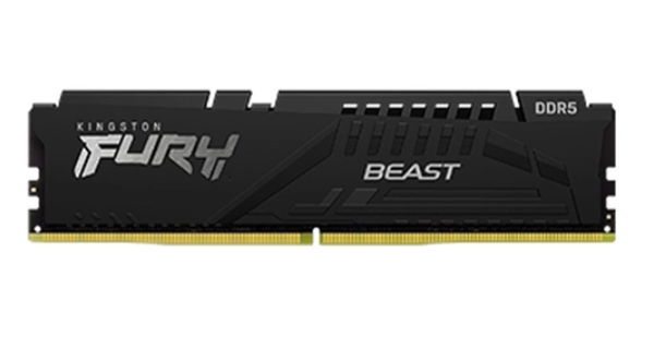 Ram PC Kingston Fury Beast Black 16GB 4800MHz DDR5 (1x16GB) KF548C38BB-16