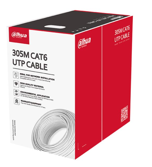 Cáp mạng UTP CAT6 lõi đồng 305m DAHUA DH-PFM920I-6UN-C