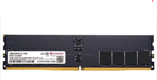 Ram Transcend DDR5 16GB JM DDR5 6400 CUDIMM 1Rx8 2Gx8 CL52 1.1V | JM6400ALE-16G