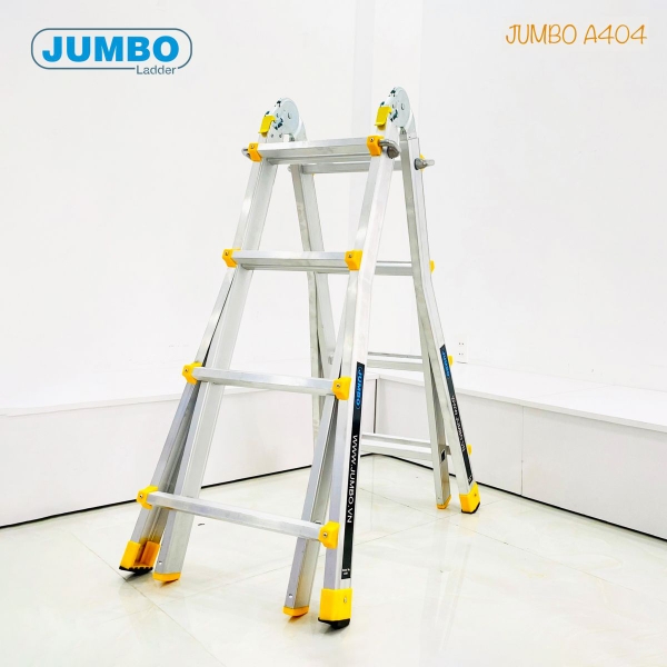 Thang nhôm chữ A mở rộng Jumbo A404