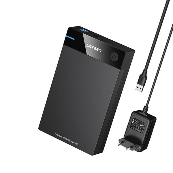 Hộp đựng ổ cứng 3,5 inch Sata/ USB 3.0 hỗ trợ 16TB Ugreen 50423 cao cấp