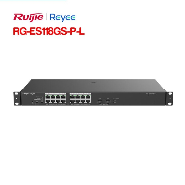 Unmanaged switch 16 cổng PoE RUIJIE RG-ES118GS-P-L