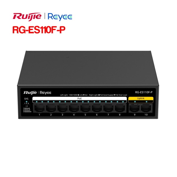 Unmanaged switch 8 cổng RUIJIE RG-ES110F-P